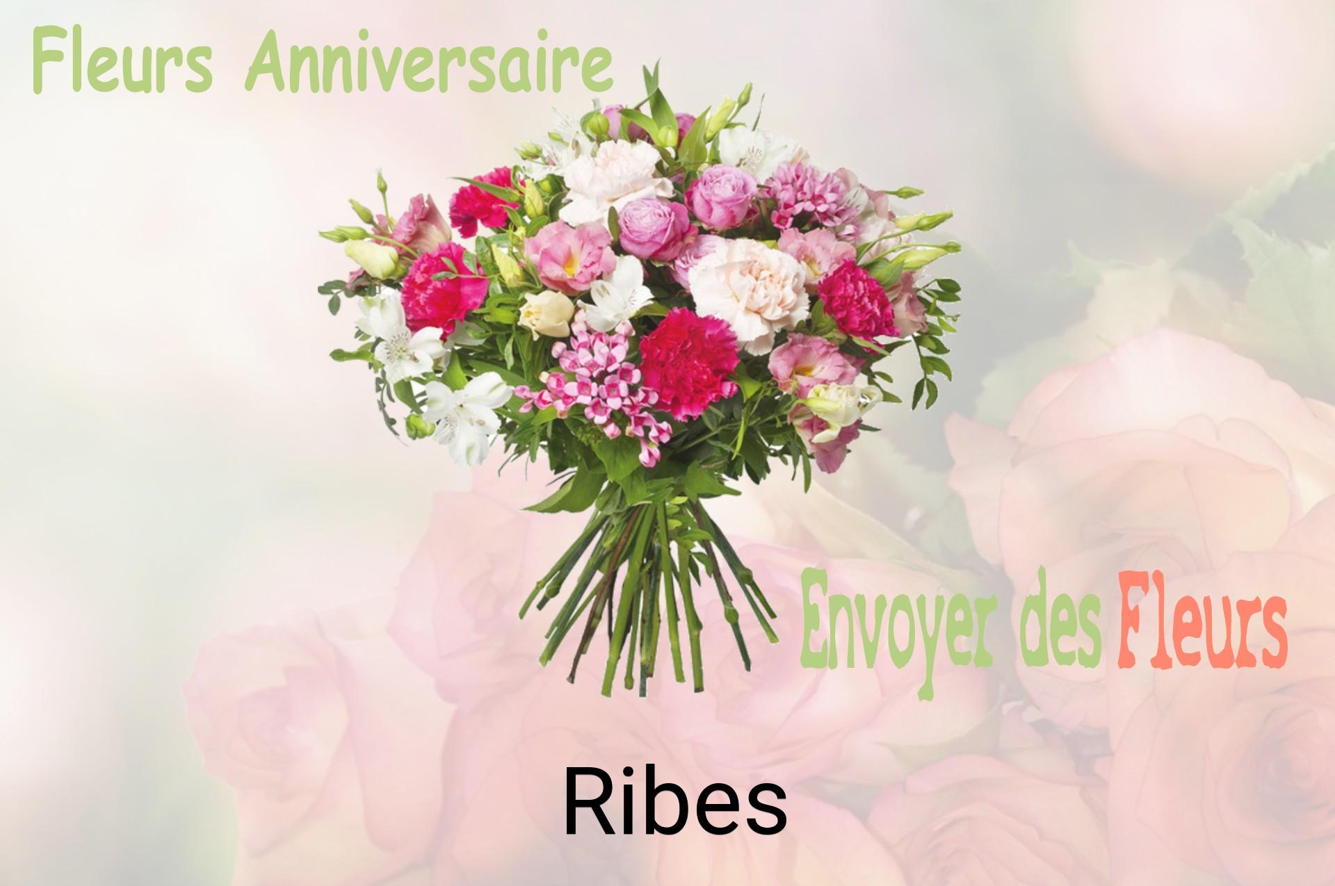 Bouquet de fleurs d’anniversaire livré à Ribes